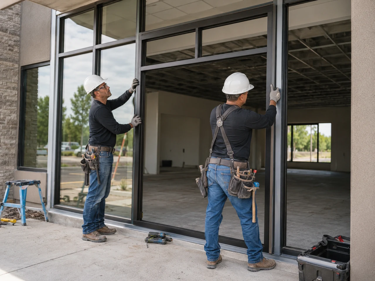 National Glass & Construction commercial storefront team in Miami, FL